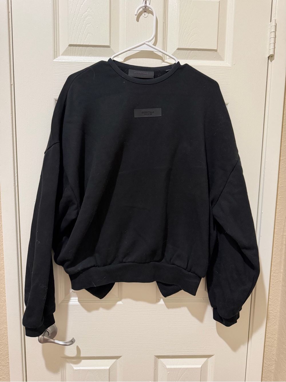 Essentials Men’s Black Crewneck Sweatshirt